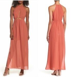 fitted lace wedding dress Kaylan Cutout Maxi – AMUR main image 0